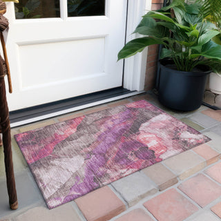 Piper Looms Chantille Floral ACN1864 Blush Machine Washable Area Rug Scatter Outdoor Lifestyle Image Feature
