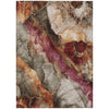 Piper Looms Chantille Floral ACN1864 Khaki Machine Washable Area Rug main image
