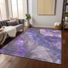 Piper Looms Chantille Floral ACN1864 Lavender Machine Washable Area Rug Lifestyle Image Feature