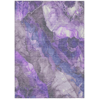 Piper Looms Chantille Floral ACN1864 Lavender Machine Washable Area Rug main image
