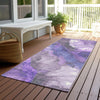 Piper Looms Chantille Floral ACN1864 Lavender Machine Washable Area Rug Runner Outdoor Lifestyle Image Feature