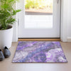 Piper Looms Chantille Floral ACN1864 Lavender Machine Washable Area Rug Scatter Lifestyle Image Feature