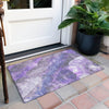 Piper Looms Chantille Floral ACN1864 Lavender Machine Washable Area Rug Scatter Outdoor Lifestyle Image Feature