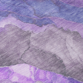 Piper Looms Chantille Floral ACN1864 Lavender Machine Washable Area Rug Swatch Image