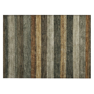 Piper Looms Chantille Stripes ACN1865 Khaki Machine Washable Area Rug Scatter Main Image