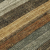 Piper Looms Chantille Stripes ACN1865 Khaki Machine Washable Area Rug Swatch Image