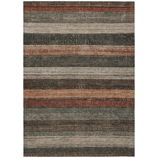 Piper Looms Chantille Stripes ACN1865 Paprika Machine Washable Area Rug main image