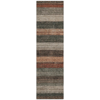 Piper Looms Chantille Stripes ACN1865 Paprika Machine Washable Area Rug Runner Main Image