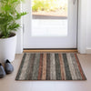 Piper Looms Chantille Stripes ACN1865 Paprika Machine Washable Area Rug Scatter Lifestyle Image Feature