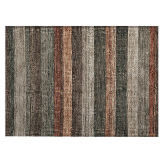 Piper Looms Chantille Stripes ACN1865 Paprika Machine Washable Area Rug Scatter Main Image