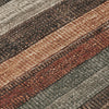 Piper Looms Chantille Stripes ACN1865 Paprika Machine Washable Area Rug Swatch Image