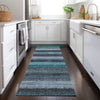 Piper Looms Chantille Stripes ACN1865 Teal Machine Washable Area Rug Runner Lifestyle Image Feature