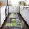 Piper Looms Chantille Abstract ACN1866 Aloe Machine Washable Area Rug Runner Lifestyle Image Feature