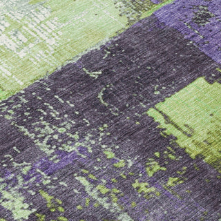 Piper Looms Chantille Abstract ACN1866 Aloe Machine Washable Area Rug Swatch Image