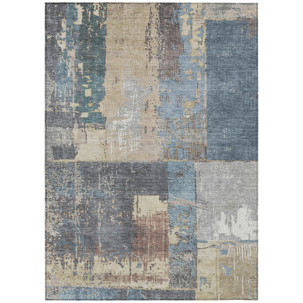 Piper Looms Chantille Abstract ACN1866 Beige Machine Washable Area Rug main image