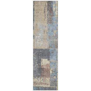 Piper Looms Chantille Abstract ACN1866 Beige Machine Washable Area Rug Runner Main Image