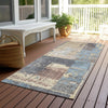 Piper Looms Chantille Abstract ACN1866 Beige Machine Washable Area Rug Runner Outdoor Lifestyle Image Feature