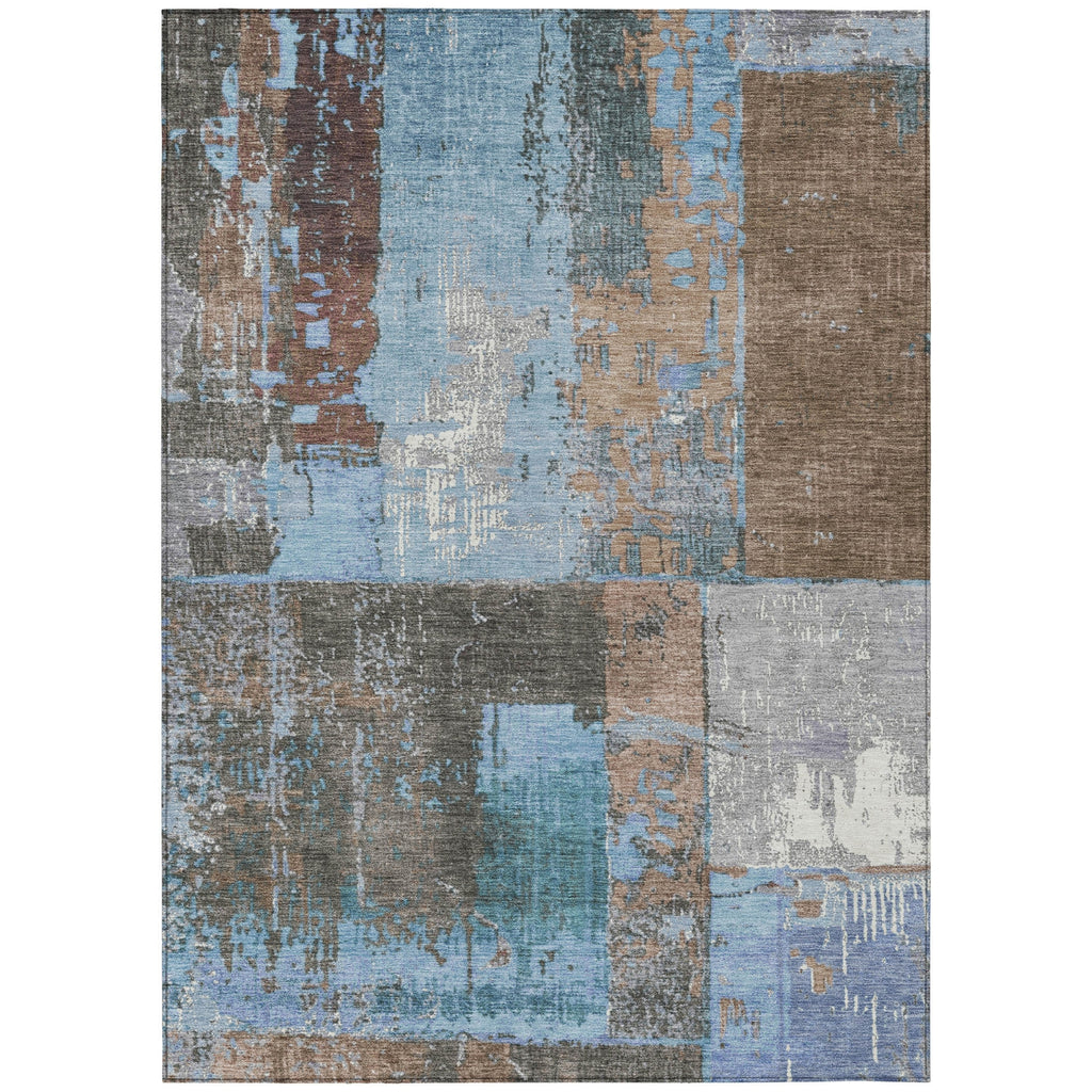Piper Looms Chantille Abstract ACN1866 Taupe Machine Washable Area Rug main image