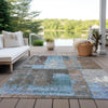 Piper Looms Chantille Abstract ACN1866 Taupe Machine Washable Area Rug Outdoor Lifestyle Image Feature