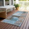 Piper Looms Chantille Abstract ACN1866 Taupe Machine Washable Area Rug Runner Outdoor Lifestyle Image Feature