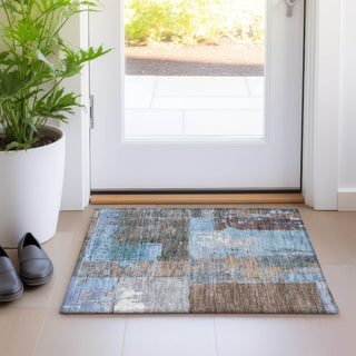 Piper Looms Chantille Abstract ACN1866 Taupe Machine Washable Area Rug Scatter Lifestyle Image Feature