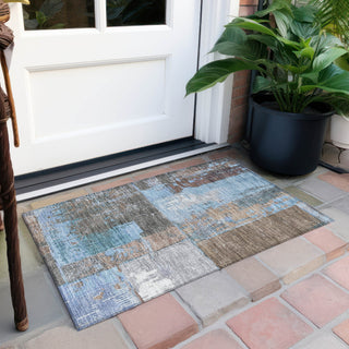 Piper Looms Chantille Abstract ACN1866 Taupe Machine Washable Area Rug Scatter Outdoor Lifestyle Image Feature