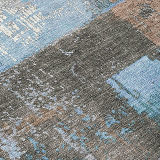 Piper Looms Chantille Abstract ACN1866 Taupe Machine Washable Area Rug Swatch Image