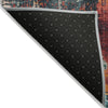 Piper Looms Chantille Abstract ACN1866 Teal Machine Washable Area Rug Backing Image