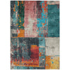 Piper Looms Chantille Abstract ACN1866 Teal Machine Washable Area Rug main image