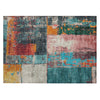 Piper Looms Chantille Abstract ACN1866 Teal Machine Washable Area Rug Scatter Main Image