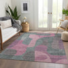 Piper Looms Chantille Abstract ACN1867 Blush Machine Washable Area Rug Lifestyle Image Feature