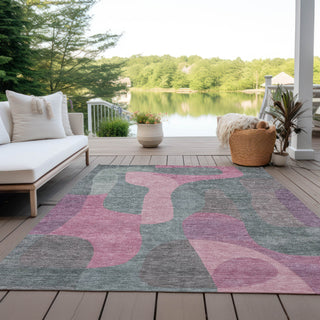Piper Looms Chantille Abstract ACN1867 Blush Machine Washable Area Rug Outdoor Lifestyle Image Feature