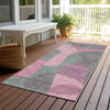 Piper Looms Chantille Abstract ACN1867 Blush Machine Washable Area Rug Runner Outdoor Lifestyle Image Feature