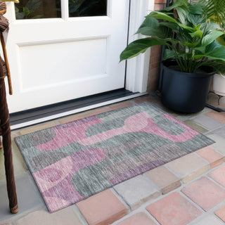 Piper Looms Chantille Abstract ACN1867 Blush Machine Washable Area Rug Scatter Outdoor Lifestyle Image Feature