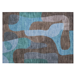 Piper Looms Chantille Abstract ACN1867 Brown Machine Washable Area Rug Scatter Main Image