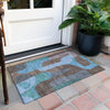 Piper Looms Chantille Abstract ACN1867 Brown Machine Washable Area Rug Scatter Outdoor Lifestyle Image Feature