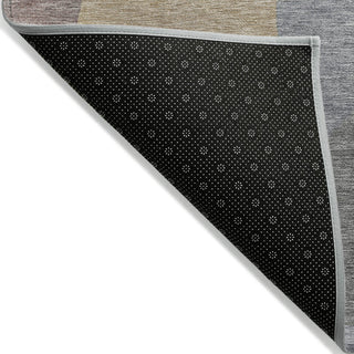Piper Looms Chantille Abstract ACN1867 Gray Machine Washable Area Rug Backing Image