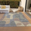 Piper Looms Chantille Abstract ACN1867 Gray Machine Washable Area Rug Outdoor Lifestyle Image Feature