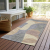 Piper Looms Chantille Abstract ACN1867 Gray Machine Washable Area Rug Runner Outdoor Lifestyle Image Feature