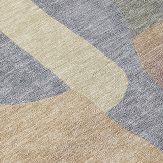 Piper Looms Chantille Abstract ACN1867 Gray Machine Washable Area Rug Swatch Image