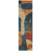 Piper Looms Chantille Abstract ACN1867 Navy Machine Washable Area Rug Runner Main Image