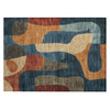 Piper Looms Chantille Abstract ACN1867 Navy Machine Washable Area Rug Scatter Main Image