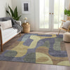 Piper Looms Chantille Abstract ACN1867 Purple Machine Washable Area Rug Lifestyle Image Feature