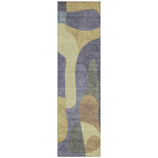 Piper Looms Chantille Abstract ACN1867 Purple Machine Washable Area Rug Runner Main Image