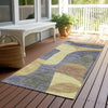 Piper Looms Chantille Abstract ACN1867 Purple Machine Washable Area Rug Runner Outdoor Lifestyle Image Feature