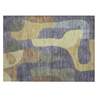 Piper Looms Chantille Abstract ACN1867 Purple Machine Washable Area Rug Scatter Main Image