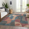 Piper Looms Chantille Abstract ACN1867 Sage Machine Washable Area Rug Lifestyle Image Feature