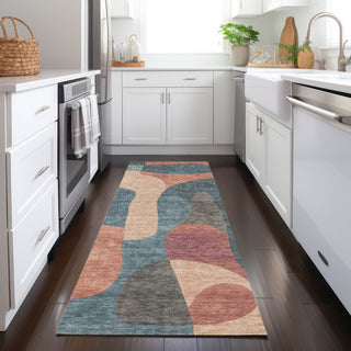 Piper Looms Chantille Abstract ACN1867 Sage Machine Washable Area Rug Runner Lifestyle Image Feature
