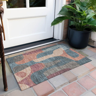 Piper Looms Chantille Abstract ACN1867 Sage Machine Washable Area Rug Scatter Outdoor Lifestyle Image Feature