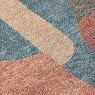 Piper Looms Chantille Abstract ACN1867 Sage Machine Washable Area Rug Swatch Image